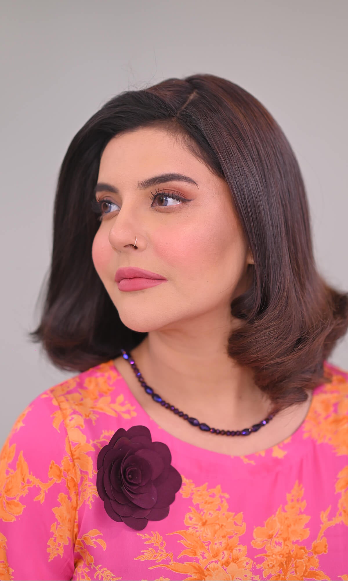 Nida Yasir wearing Peplum top