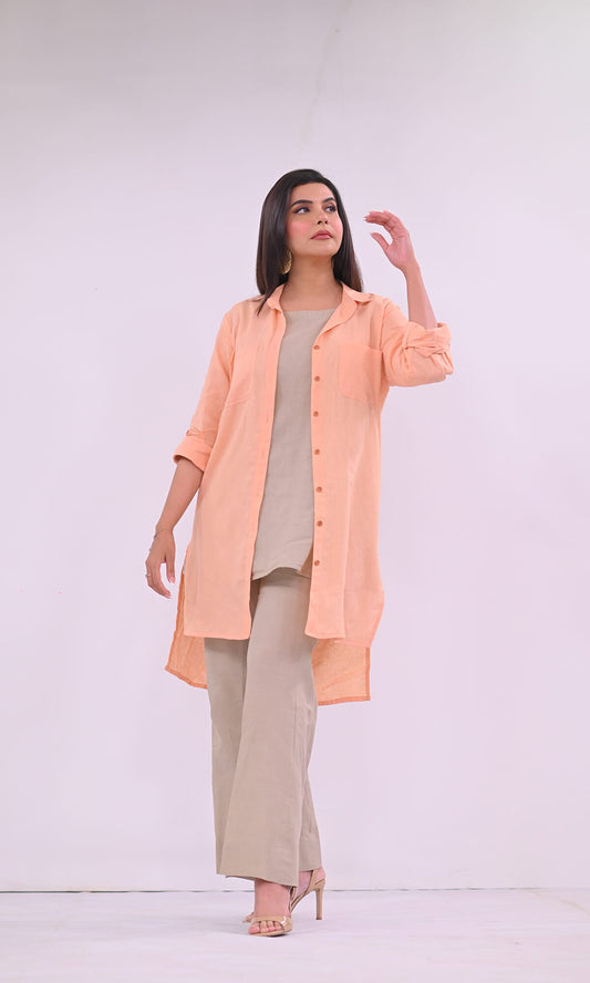 Peach and Beige combo 3pc outfit